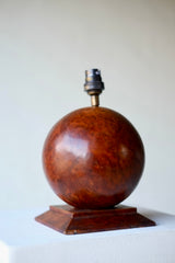 French Art Deco Burrwood Lamp
