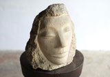 Jacqueline Bez (1927) "And I Never Laugh, And I Never Cry" Stone Sculpture