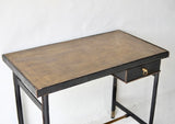 Leather Bound Desk Attributed To Jacques Adnet