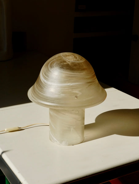 1970'S GLASS MUSHROOM LAMP BY PUTZLER