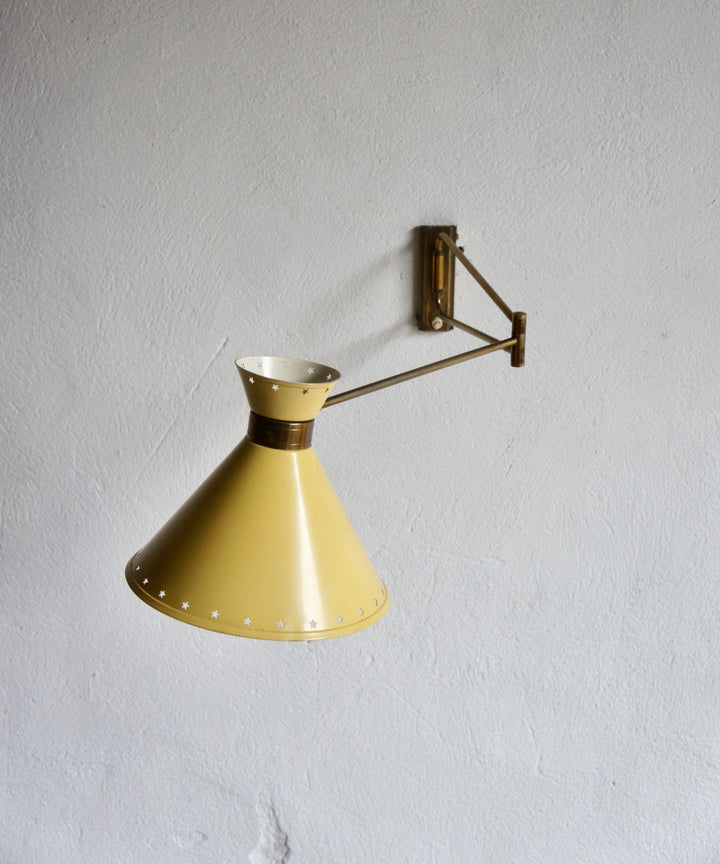 1950'S WALL LAMP BY RENE MATHIEU FOR LUNEL