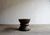 LARGE HAND CARVED AFRICAN SIDE TABLE