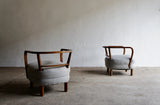 PAIR OF ART DECO CZECHOSLOVAKIAN TUB CHAIRS