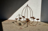WROUGHT IRON 10 BRANCH CHANDELIER