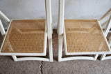 WHITE CANE FOLDING CHAIRS