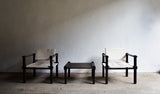 FARMER SAFARI CHAIRS AND COFFEE TABLE SET BY GERD LANGE FOR BOFINGER
