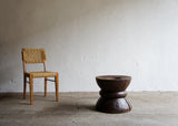 LARGE HAND CARVED AFRICAN SIDE TABLE