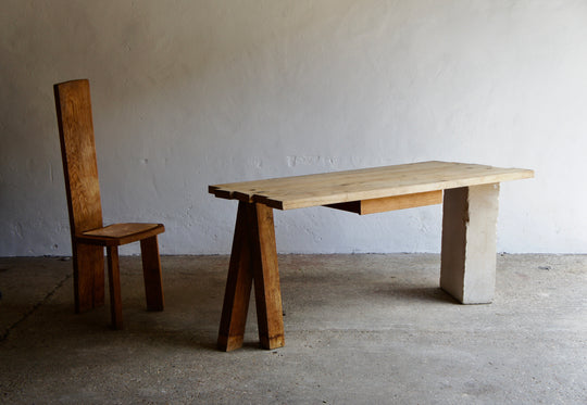 OAK & STONE DESK, SEAMUS HYLAND