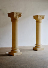 1970'S COLUMN LAMPS BY ANDRE CAZENAVE FOR SINGLETON, ITALY