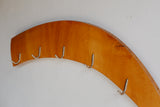 Curved Wood Coat Rack