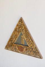 18th Century Carved Triangular Mirror