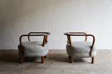 PAIR OF ART DECO CZECHOSLOVAKIAN TUB CHAIRS