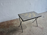 MIDCENTURY FRENCH MOSAIC SIDE TABLE