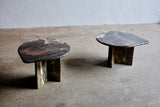 PAIR OF ITALIAN MARBLE SIDE TABLES