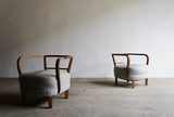 PAIR OF ART DECO CZECHOSLOVAKIAN TUB CHAIRS