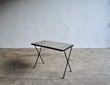 MIDCENTURY FRENCH MOSAIC SIDE TABLE