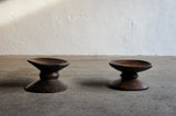 PAIR OF AFRICAN STOOLS