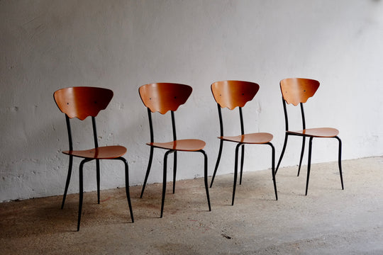 1980'S PLYWOOD CHAIRS