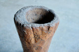 TALL CARVED POT