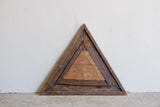 18th Century Carved Triangular Mirror