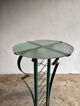 TALL ART DECO SIDE TABLE