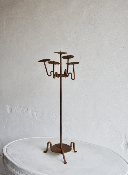 FIVE LIGHT PRICKET CANDLESTICK