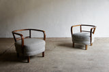 PAIR OF ART DECO CZECHOSLOVAKIAN TUB CHAIRS