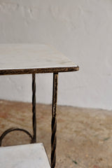 CIRCLE DETAIL SIDE TABLE