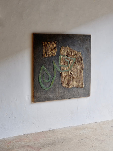 ABSTRACT IMPASTO ON BOARD