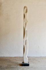 MARBLE TOTEM SCULPTURE BY DR GERALD MOORE (1928-2018)