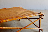 Midcentury Bamboo & Rattan Coffee Table
