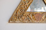 18th Century Carved Triangular Mirror