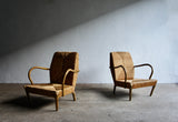 PAIR OF ROPE LOUNGE CHAIRS