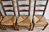 SET OF 6 ALPINE PERRIAND STYLE RUSH CHAIRS