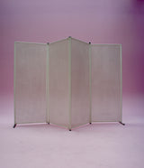LARGE MIDCENTURY PUNCHED METAL ROOM DIVIDER SCREEN