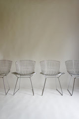 SET OF 4 BERTOIA DINING CHAIRS BY KNOLL