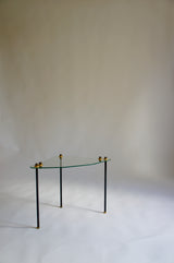 1950'S FRENCH GLASS SIDE TABLE