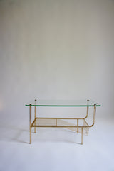 FRENCH GLASS SIDE TABLE