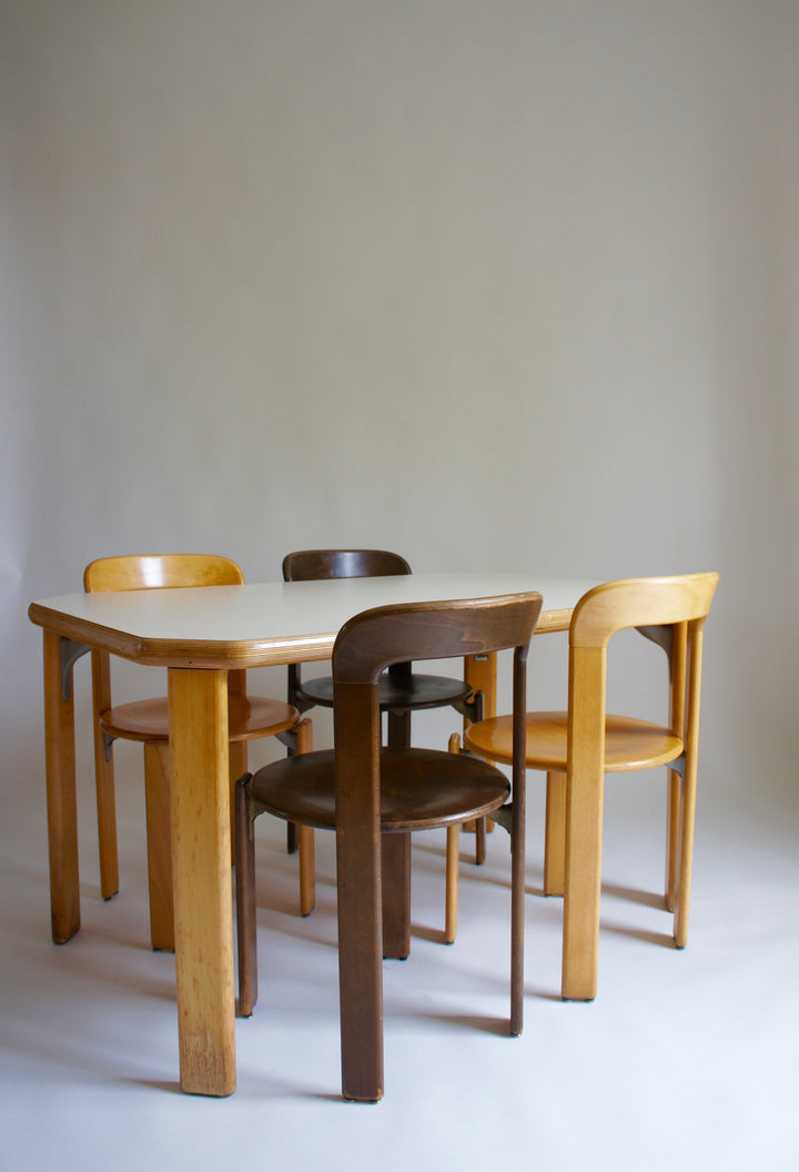 BRUNO REY DINING TABLE & CHAIRS 1971