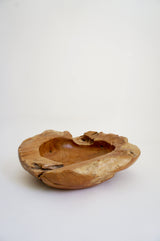 CARVED SOLID WOODEN BOWL