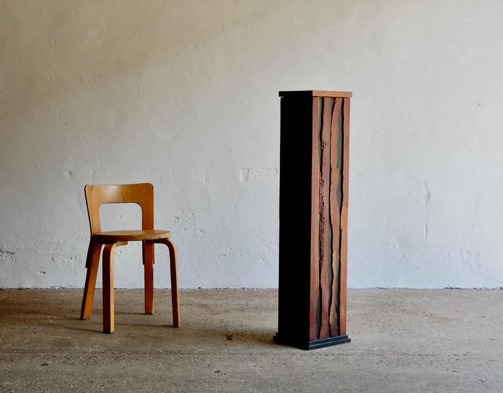 Teak & Rosewood Plinth – punch the clock