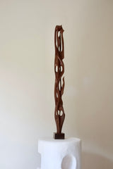 Abstract Carved Wood Freeform Sculpture