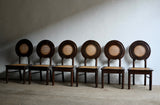 Early 20th Century Circular Back Cane Chairs