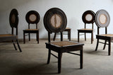 Early 20th Century Circular Back Cane Chairs