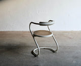 Modernist Tubular Cane Chair