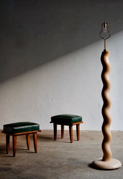 EARLY 20TH CENTURY SPIRAL FLOOR LAMP