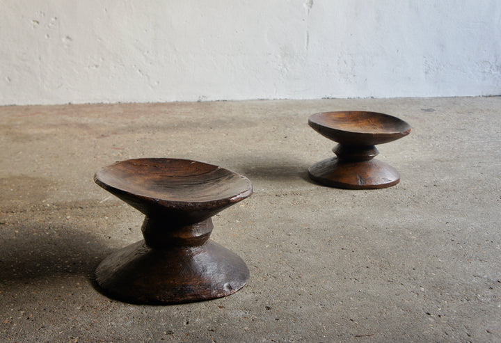 PAIR OF AFRICAN STOOLS