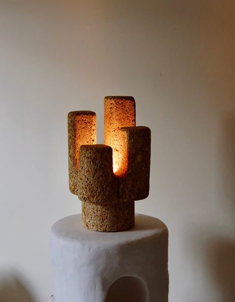 BRUTALIST STONE LAMP