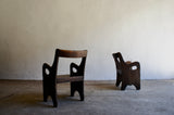 PAIR OF BRUTALIST CHAIRS