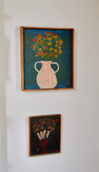 A PAIR OF STILL LIFE OIL ON CANVASES BY DOUGLAS GRAY (1929-1920)